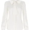 Dolce & Gabbana Pussy Bow Blouse - White