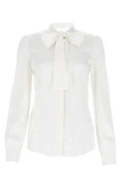 Dolce & Gabbana Pussy Bow Blouse - White