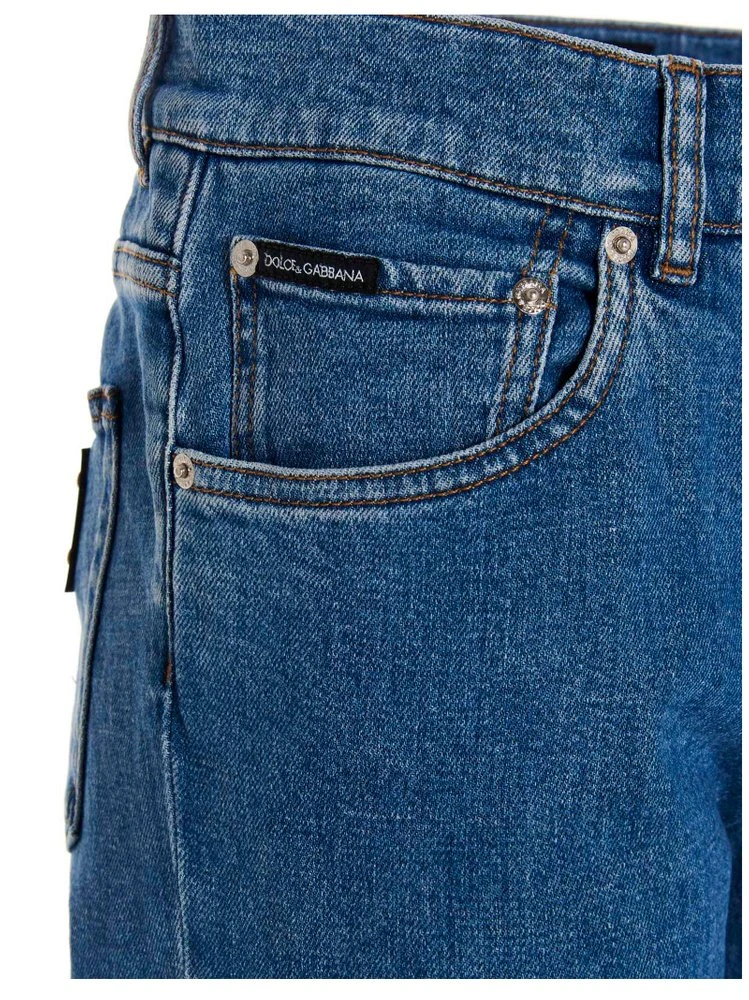 Dolce & Gabbana Slim Fit Jeans - Blue 4 Dolce & Gabbana Slim Fit Jeans - Blue - Image 4