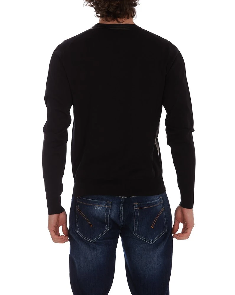 Dolce & Gabbana Crewneck Knit Jumper - Black 4 Dolce & Gabbana Crewneck Knit Jumper - Black - Image 4