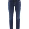Dolce & Gabbana Logo Patch Straight-Leg Jeans - Blue