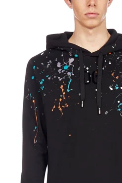 Dolce & Gabbana Paint Splatter Hoodie - Black -Cheap Vestureo Store c8321b57db7b2acf06e1232667216e8a