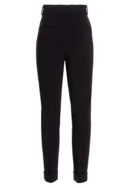 ( New Season ) Dolce & Gabbana Turn-Up Cuff Tailored Trousers - Black -Cheap Vestureo Store c8939269d6e01b173d6dacb72f813046