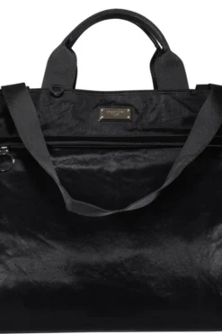 Dolce & Gabbana Logo Zipped Shopper Bag - Black