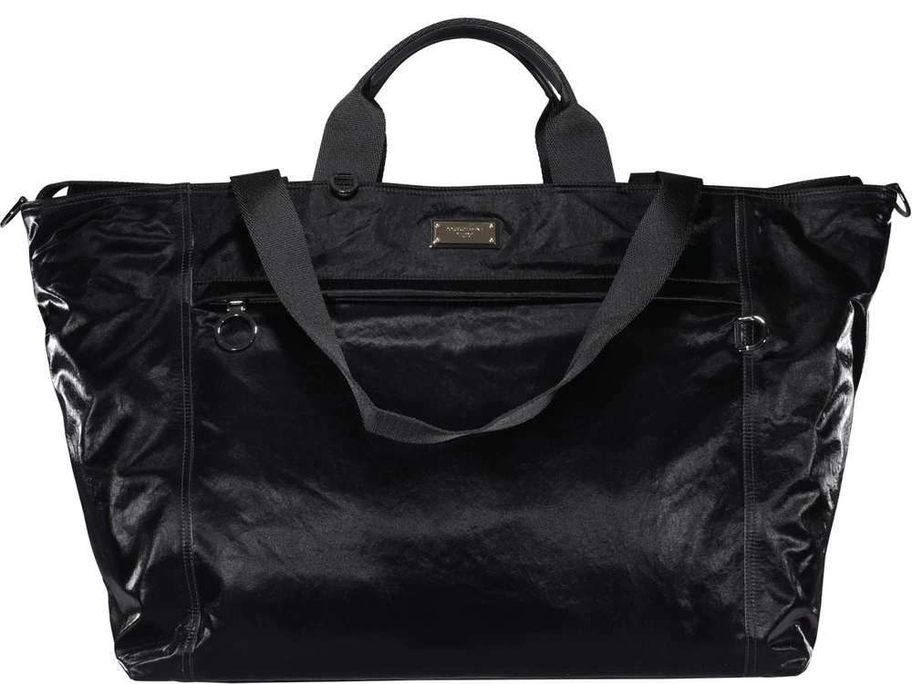 Dolce & Gabbana Logo Zipped Shopper Bag - Black 1 Dolce & Gabbana Logo Zipped Shopper Bag - Black