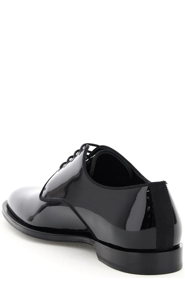 ( New Season ) Dolce & Gabbana Lace-Up Derby Shoes - Black 2 ( New Season ) Dolce & Gabbana Lace-Up Derby Shoes - Black - Image 2