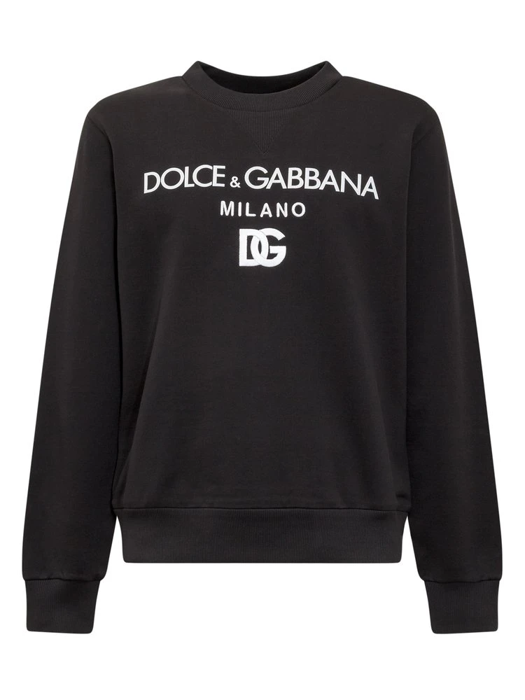 Dolce & Gabbana Logo Printed Sweatshirt - Black 1 Dolce & Gabbana Logo Printed Sweatshirt - Black