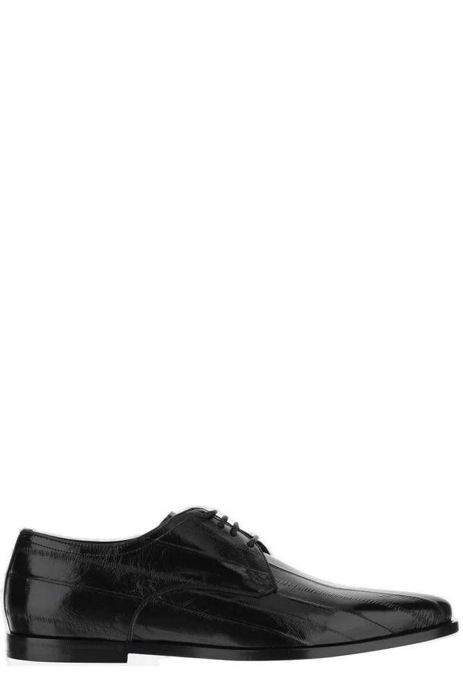 ( New Season ) Dolce & Gabbana Lace-Up Derby Shoes - Black 1 ( New Season ) Dolce & Gabbana Lace-Up Derby Shoes - Black