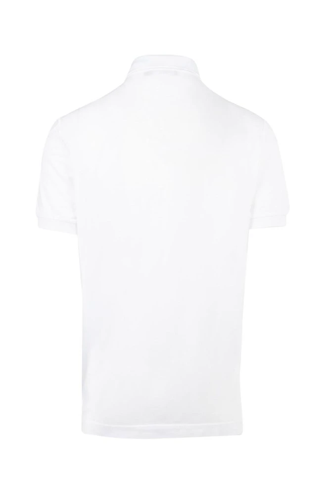 Dolce & Gabbana Logo Plaque Polo Shirt - White 2 Dolce & Gabbana Logo Plaque Polo Shirt - White - Image 2