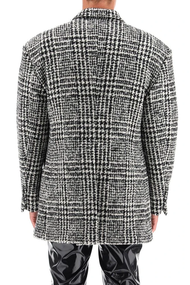 Dolce & Gabbana Houndstooth Double-Breasted Coat - Multi 4 Dolce & Gabbana Houndstooth Double-Breasted Coat - Multi - Image 4