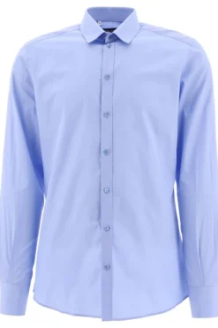( New Season ) Dolce & Gabbana Long-Sleeve Tailored Shirt - Blue