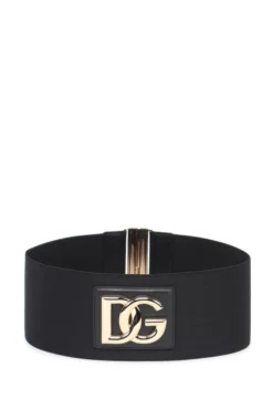 Dolce & Gabbana DG Stretch Band Belt - Black