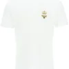 ( New Season ) Dolce & Gabbana Logo Embroidered T-Shirt - White