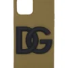 ( New Season ) Dolce & Gabbana DG Logo IPhone 12 Pro Case - Brown