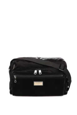 Dolce & Gabbana Logo Plaque Shoulder Bag - Black