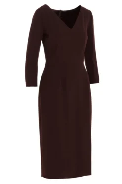 Dolce & Gabbana Sheath Midi Dress - Brown -Cheap Vestureo Store cb6c9a4243c5104e100b0ab0d9013e89