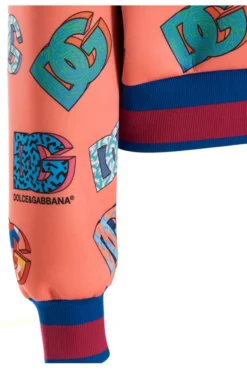 ( New Season ) Dolce & Gabbana DG Logo Printed Cropped Jersey Sweatshirt - Multi -Cheap Vestureo Store cbf9a4e8baa206f5f60f93e3793a95f7