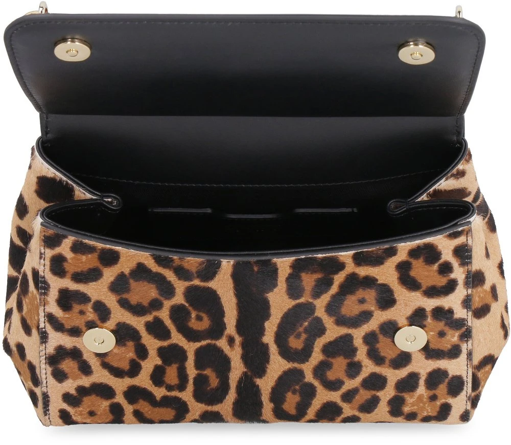 ( New Season ) Dolce & Gabbana All-Over Leopard Printed Shoulder Bag - Multi 4 ( New Season ) Dolce & Gabbana All-Over Leopard Printed Shoulder Bag - Multi - Image 4
