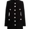 Dolce & Gabbana Tweed Buttoned Jacket - Black