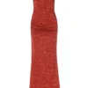 Dolce & Gabbana Sequined Long Dress - Red