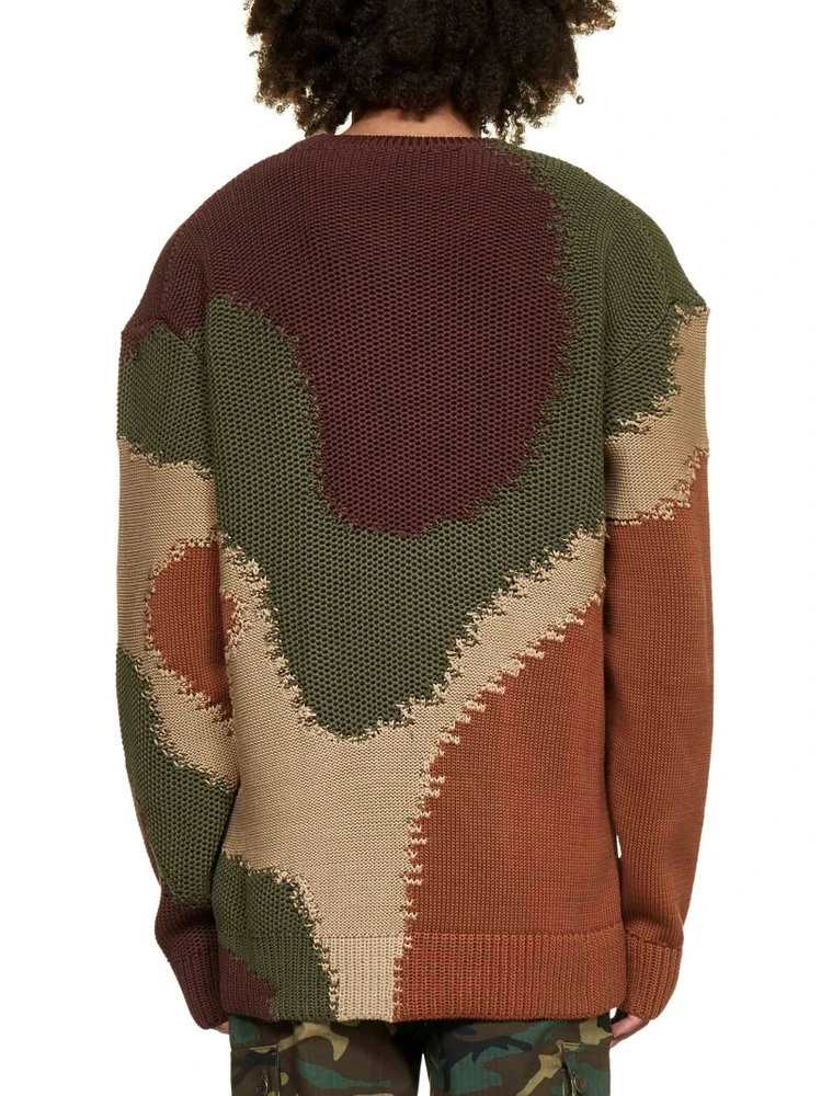 ( New Season ) Dolce & Gabbana Camouflage Round Neck Jumper - Multi 3 ( New Season ) Dolce & Gabbana Camouflage Round Neck Jumper - Multi - Image 3