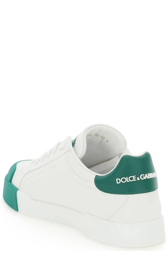 Dolce & Gabbana Portofino Lace-Up Sneakers - White 2 Dolce & Gabbana Portofino Lace-Up Sneakers - White - Image 2