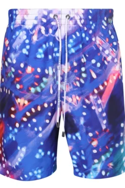 ( New Season ) Dolce & Gabbana Graphic Print Drawstring Swimming Shorts - Multi