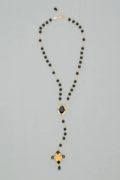 Dolce & Gabbana Embellished Cross Necklace - Multi