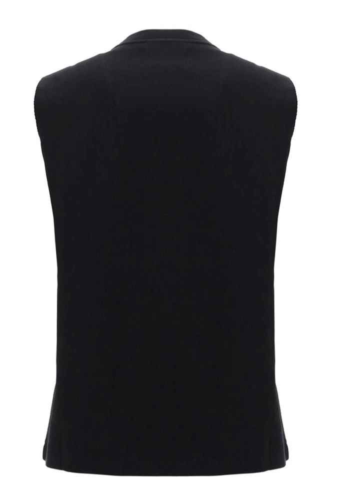 ( New Season ) Dolce & Gabbana Logo Embellished Tank Top - Black 2 ( New Season ) Dolce & Gabbana Logo Embellished Tank Top - Black - Image 2