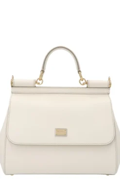 Dolce & Gabbana Medium Sicily Shoulder Bag - White