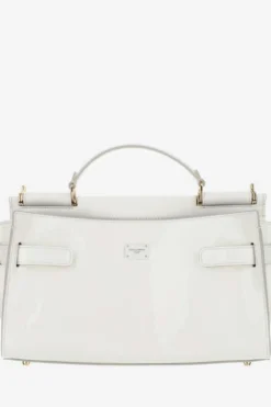 ( New Season ) Dolce & Gabbana Sicily 62 Soft Tote Bag - White