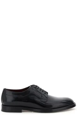 Dolce & Gabbana Giotto Lace-Up Shoes - Black