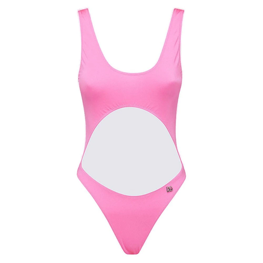 ( New Season ) Dolce & Gabbana Cut-Out Logo Plaque Swimsuit - Pink 1 ( New Season ) Dolce & Gabbana Cut-Out Logo Plaque Swimsuit - Pink