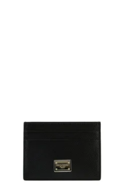 Dolce & Gabbana Logo Plaque Cardholder - Black