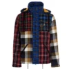 Dolce & Gabbana Check Patchwork Drawstring Coat - Multi