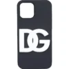 ( New Season ) Dolce & Gabbana DG Logo IPhone 12 Pro Max Cover - Black