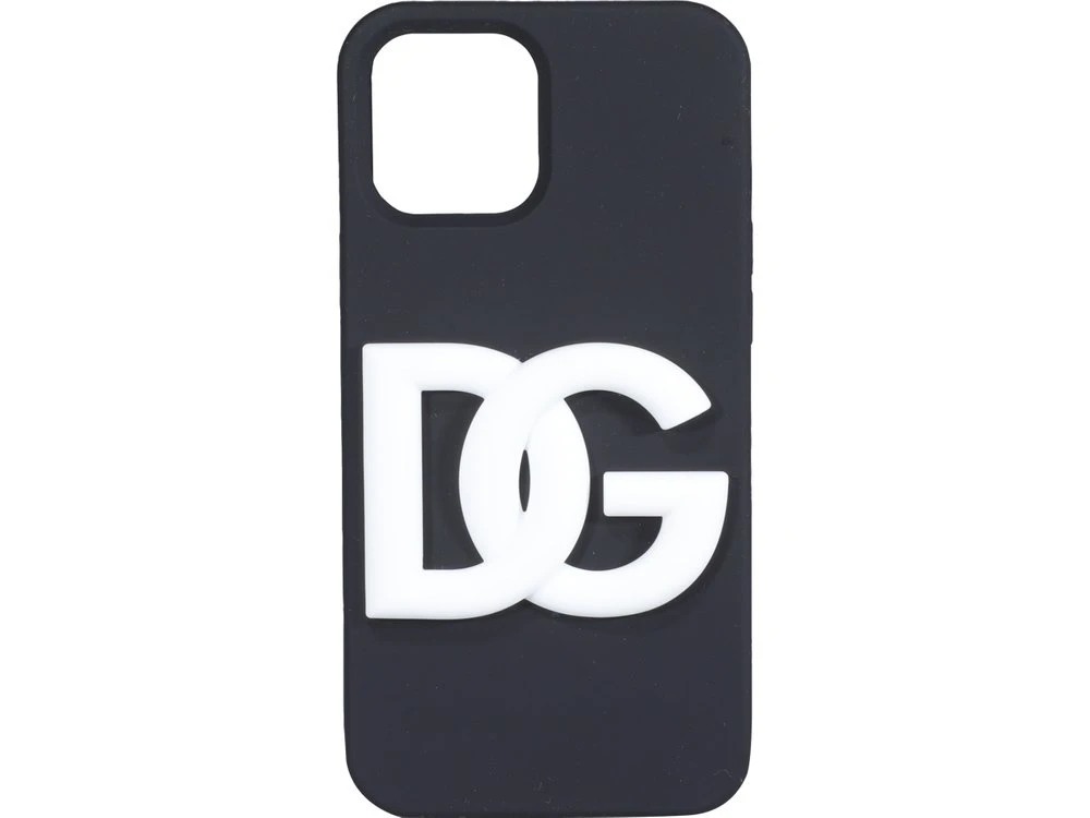 ( New Season ) Dolce & Gabbana DG Logo IPhone 12 Pro Max Cover - Black 1 ( New Season ) Dolce & Gabbana DG Logo IPhone 12 Pro Max Cover - Black