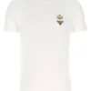Dolce & Gabbana Logo Embroidered T-Shirt - White