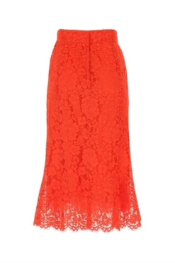 Dolce & Gabbana Cordonetto Lace Skirt - Red -Cheap Vestureo Store cfc5dff534d30c0336a462a693955ebb