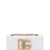 ( New Season ) Dolce & Gabbana DG Logo Chained Crossbody Bag - White
