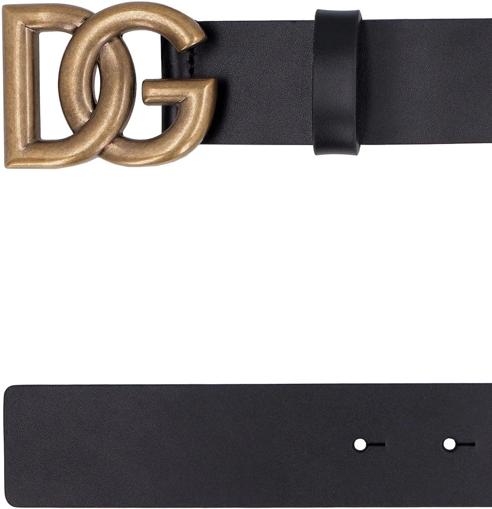 Dolce & Gabbana DG Logo Belt - Black 2 Dolce & Gabbana DG Logo Belt - Black - Image 2