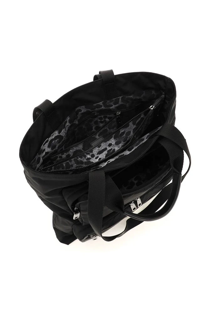 ( New Season ) Dolce & Gabbana Logo Plaque Tote Bag - Black 4 ( New Season ) Dolce & Gabbana Logo Plaque Tote Bag - Black - Image 4