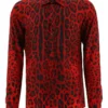 ( New Season ) Dolce & Gabbana Leopard Printed Shirt - Multi