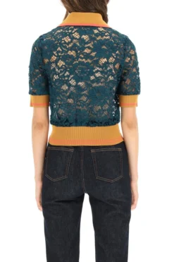 Dolce & Gabbana Lace Panelled Cropped Polo Shirt - Multi 6 Dolce & Gabbana Lace Panelled Cropped Polo Shirt - Multi -Cheap Vestureo Store d0861a88218b1b813e422cff42484d2b