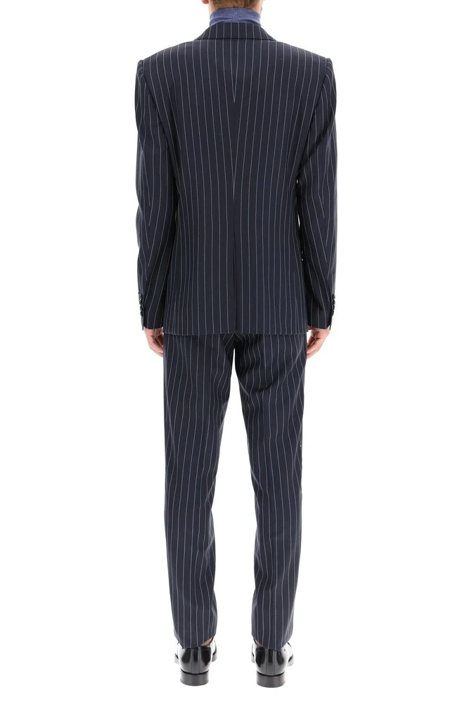 Dolce & Gabbana Pinstripe Single Breasted Two-Piece Suit - Navy 3 Dolce & Gabbana Pinstripe Single Breasted Two-Piece Suit - Navy - Image 3