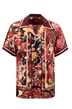 ( New Season ) Dolce & Gabbana Graphic Printed Buttoned Shirt - Multi