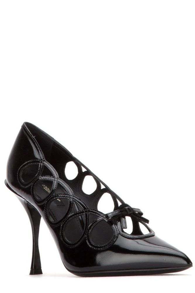 Dolce & Gabbana Lori Cut-Out Pumps - Black 2 Dolce & Gabbana Lori Cut-Out Pumps - Black - Image 2