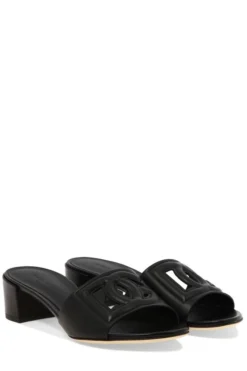 ( New Season ) Dolce & Gabbana DG Millennials Mules - Black -Cheap Vestureo Store d1d4d3de6fb075a85751bc3e51986958