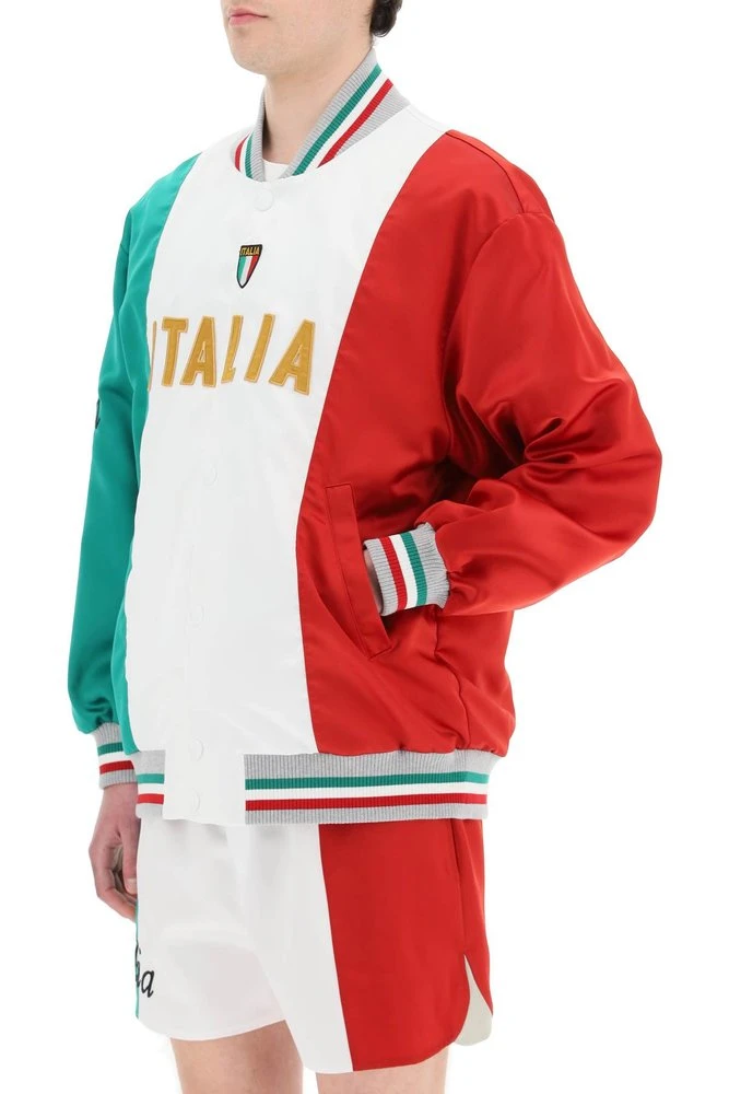 ( New Season ) Dolce & Gabbana Logo Patch Bomber Jacket - Multi 4 ( New Season ) Dolce & Gabbana Logo Patch Bomber Jacket - Multi - Image 4