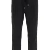 Dolce & Gabbana Drawstring Straight-Leg Trousers - Black